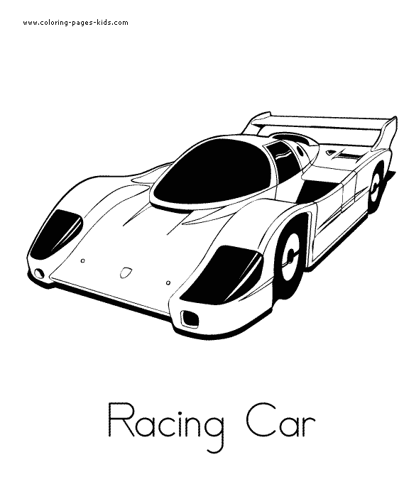 Car coloring page