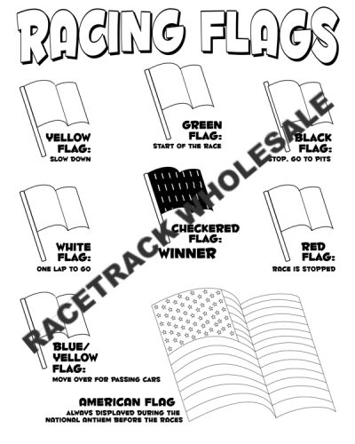 Rgu coloring book â race track wholesale