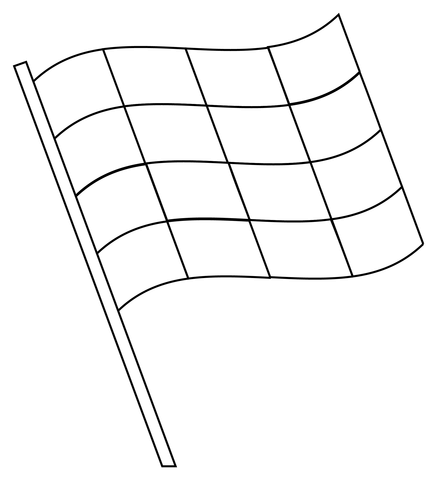 Chequered flag coloring page free printable coloring pages