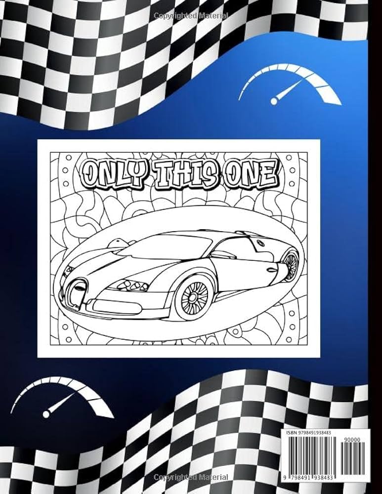 Race car coloring book car coloring book luxury super cars super kids racing dover cars publishing gaami books