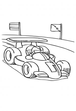 Free printable race car coloring pages for adults and kids