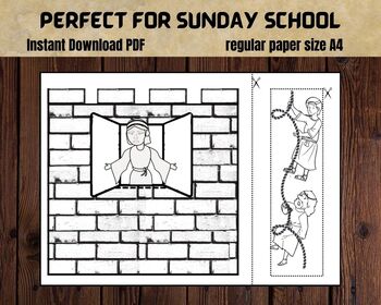 Rahab and the spies craft sunday school craft bible story activity kids