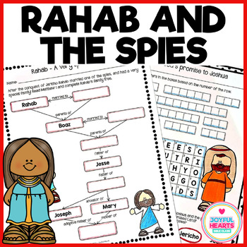 Rahab and the spies bible lesson printable pack l english and spanish