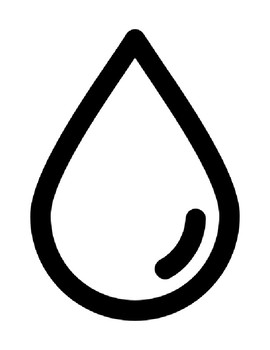 Raindrop template rain drop template raindrop coloring sheet raindrop bulletin