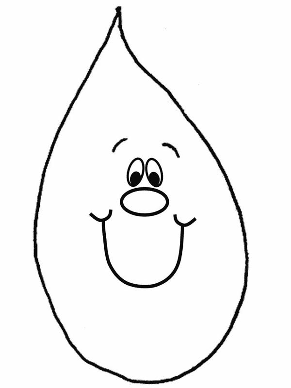 Raindrop coloring page