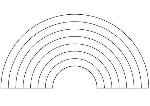 Rainbow coloring page free printable coloring pages