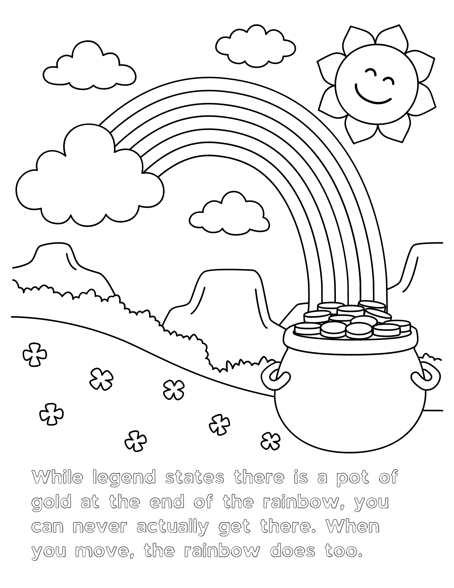 Fun rainbow facts and free rainbow coloring pages