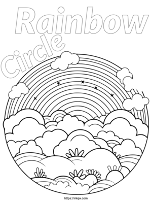 Free printable rainbow coloring pages for kids adults pdf png jpg