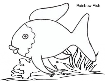 Rainbow fish template by teacher nanay tpt