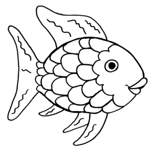 Rainbow fish coloring pages printable for free download