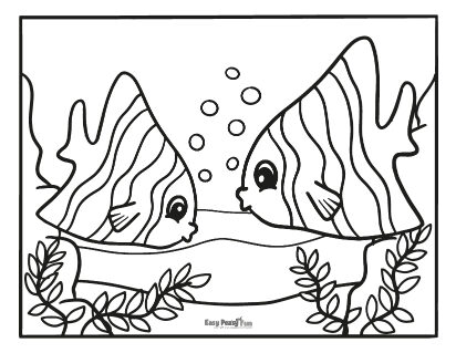 Fish coloring pages