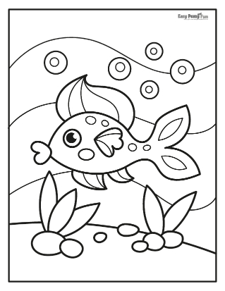 Fish coloring pages