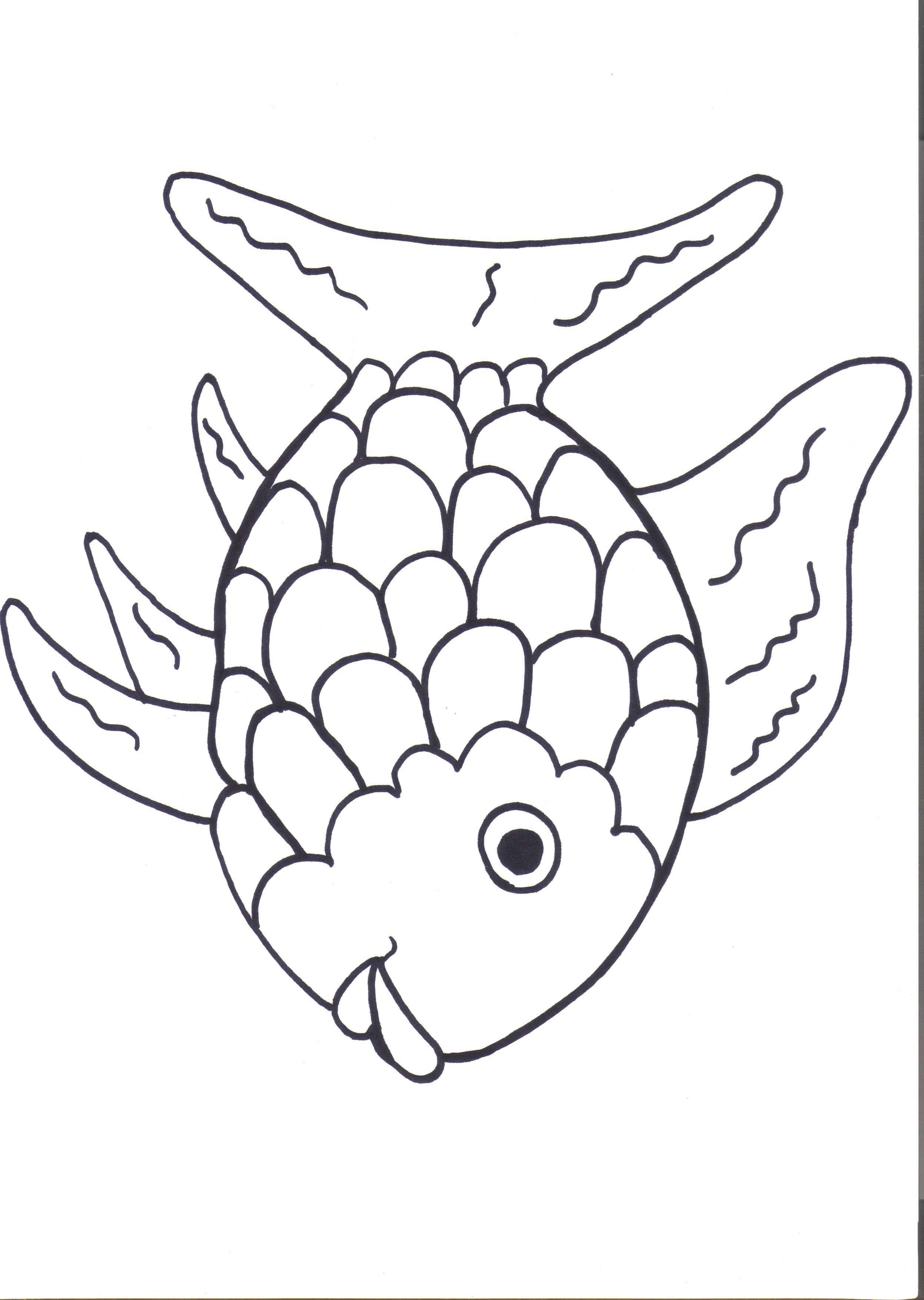 Rainbow fish printables august preschool themes child care information kids coloring paâ rainbow fish coloring page rainbow fish template fish coloring page