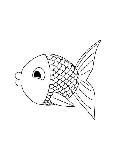 Rainbow fish coloring pages