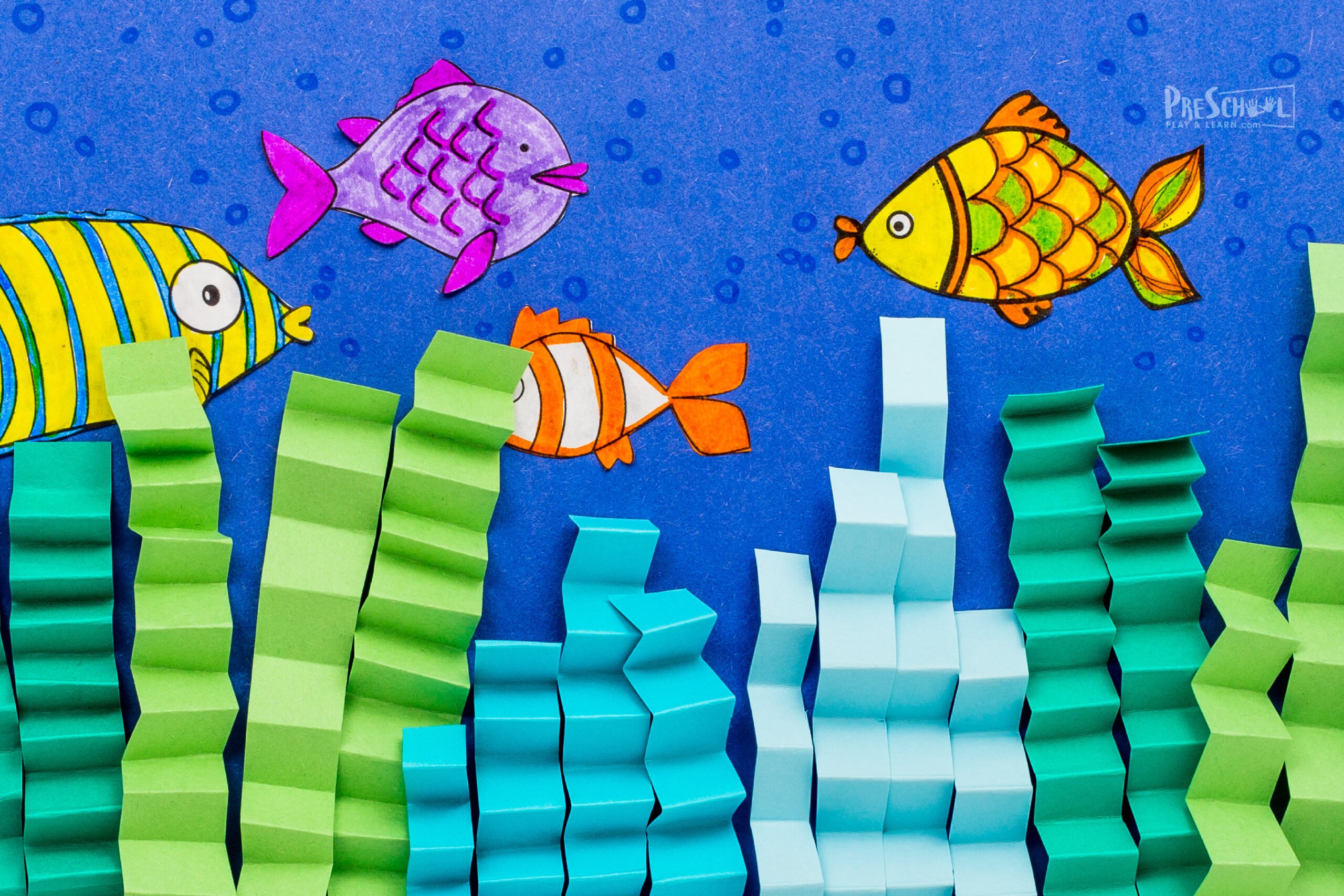 Ð super cute printable paper fish craft for preschoolers