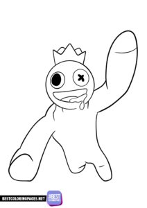 Rainbow friends coloring pages