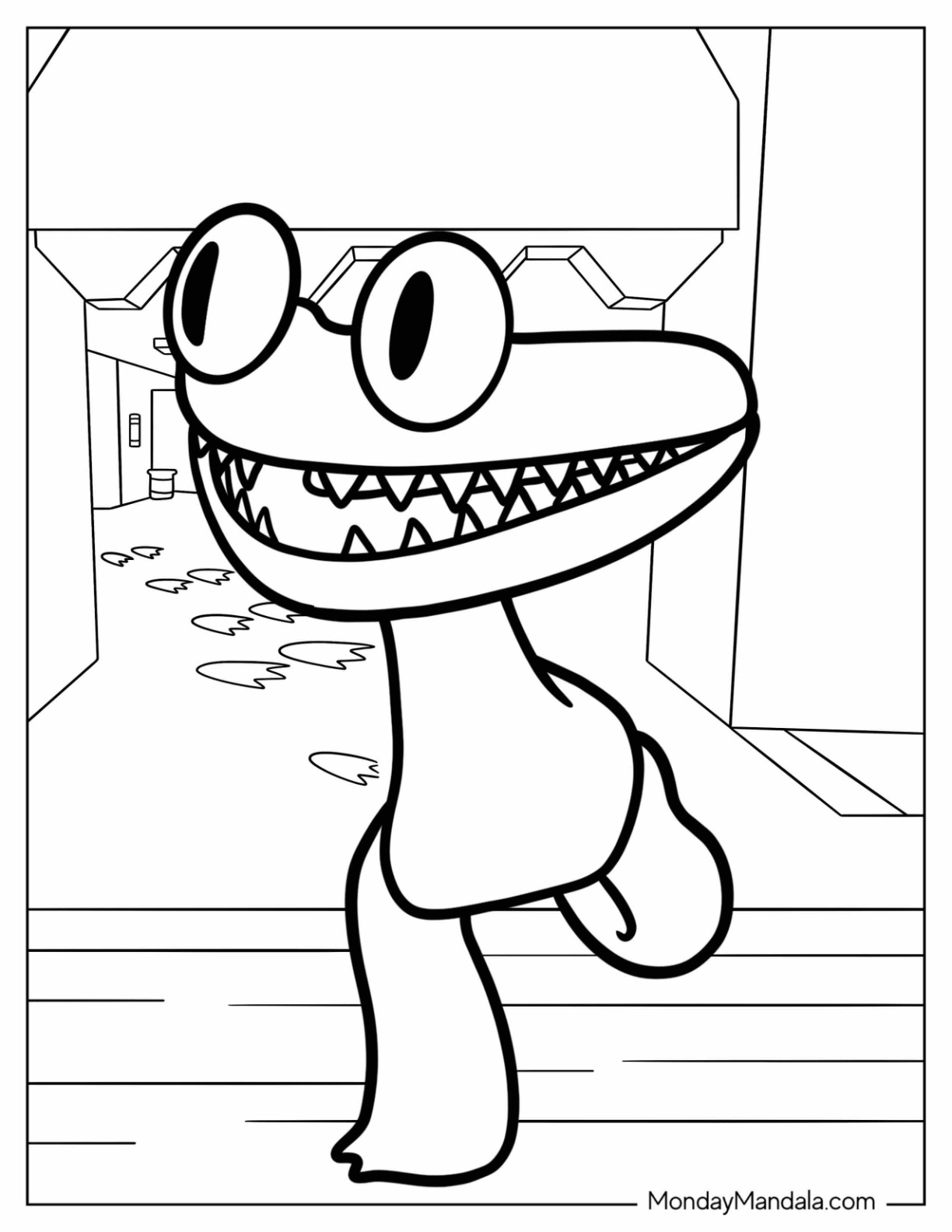 Rainbow friends coloring pages free pdf printables