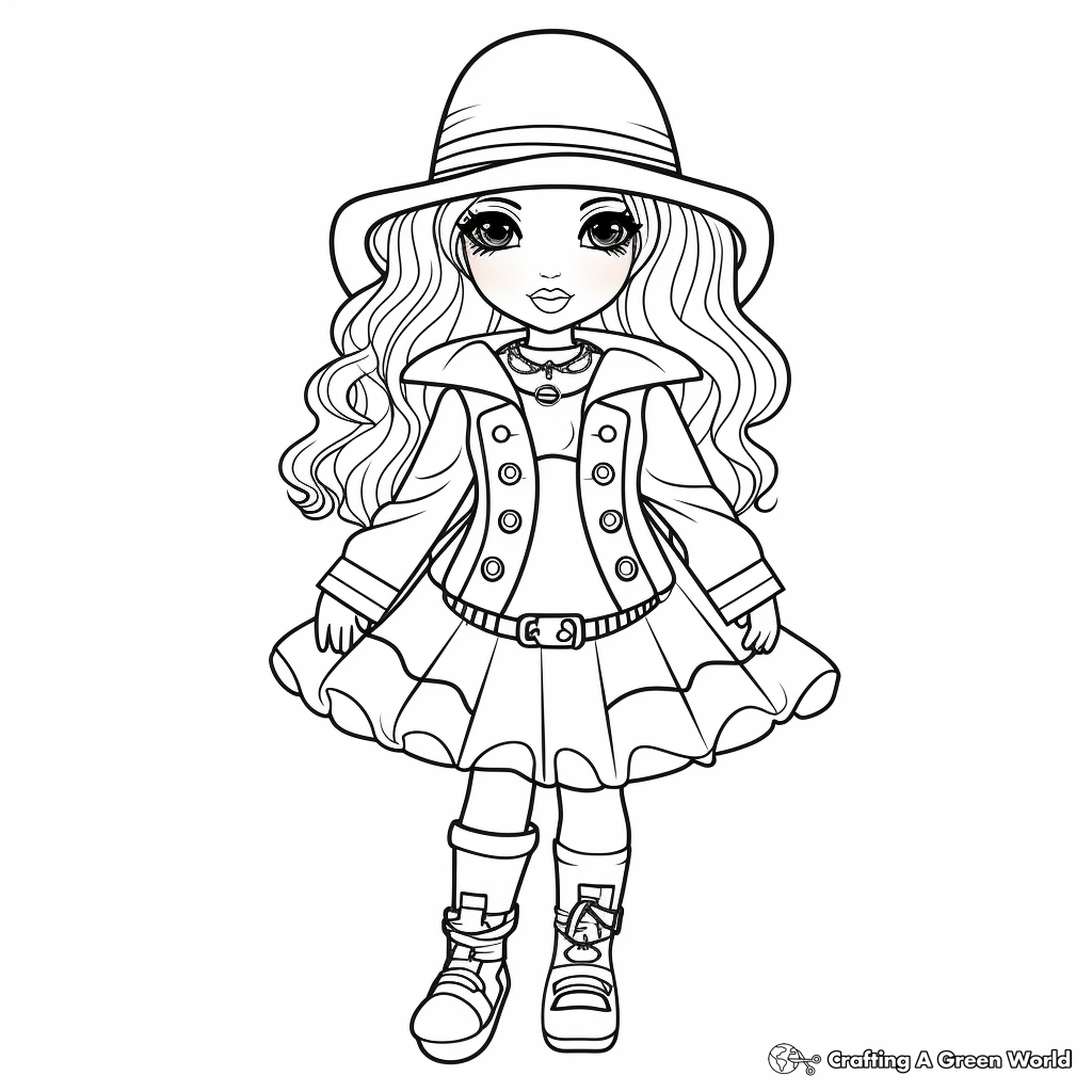 Doll coloring pages