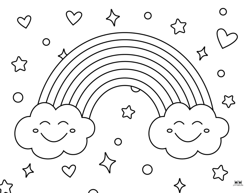 Rainbow coloring pages