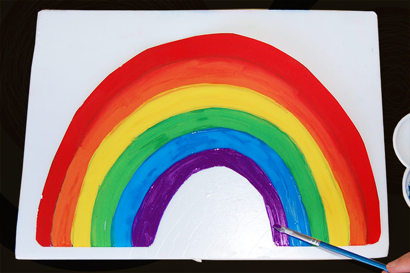 Rainbow free printable templates coloring pages