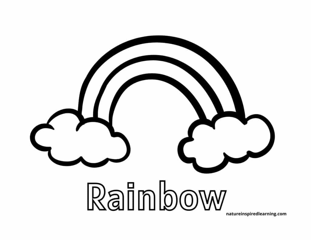 Rainbow coloring pages free printables