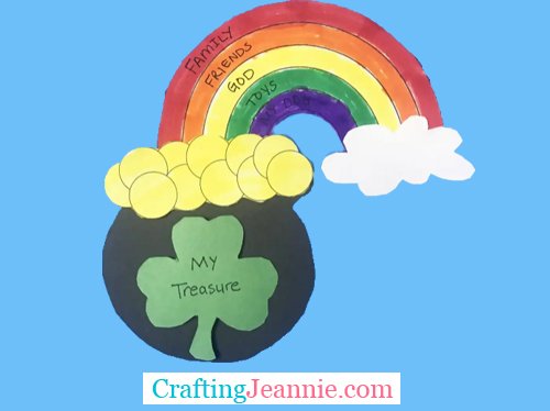 St patricks day pot of gold craft for group of kids