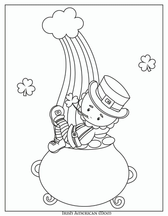 Free printable saint patricks day coloring pages