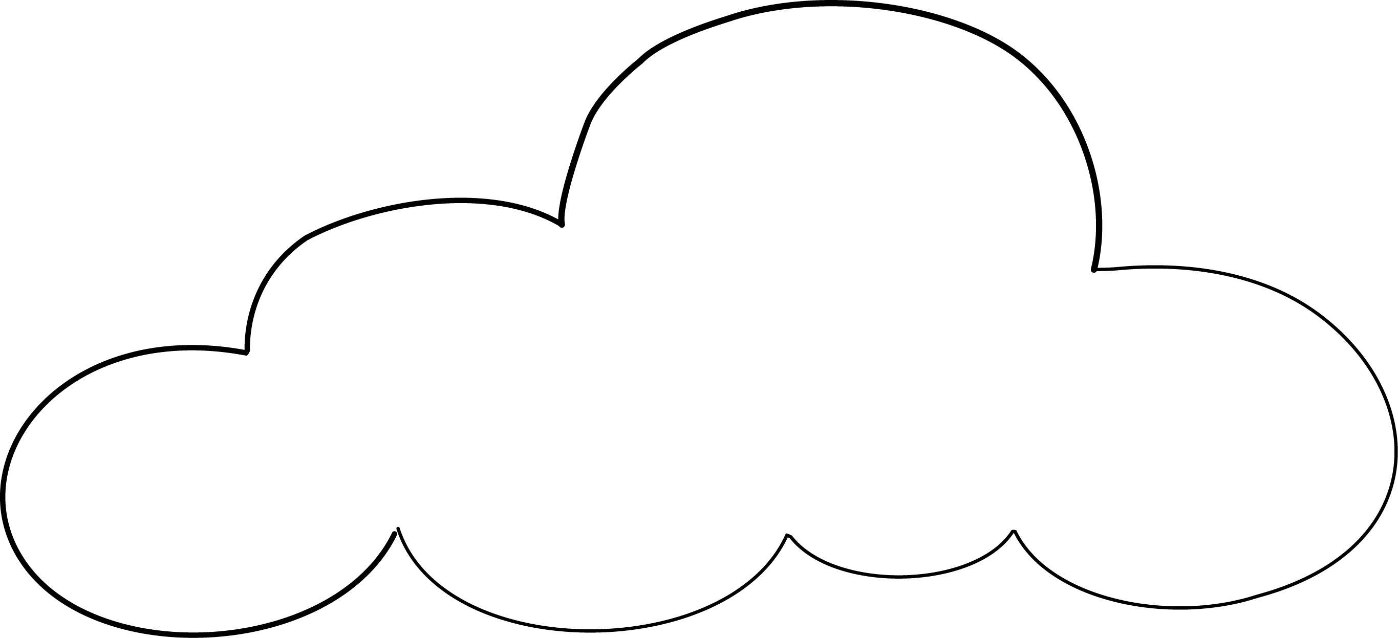 Free printable cloud coloring pages for kids