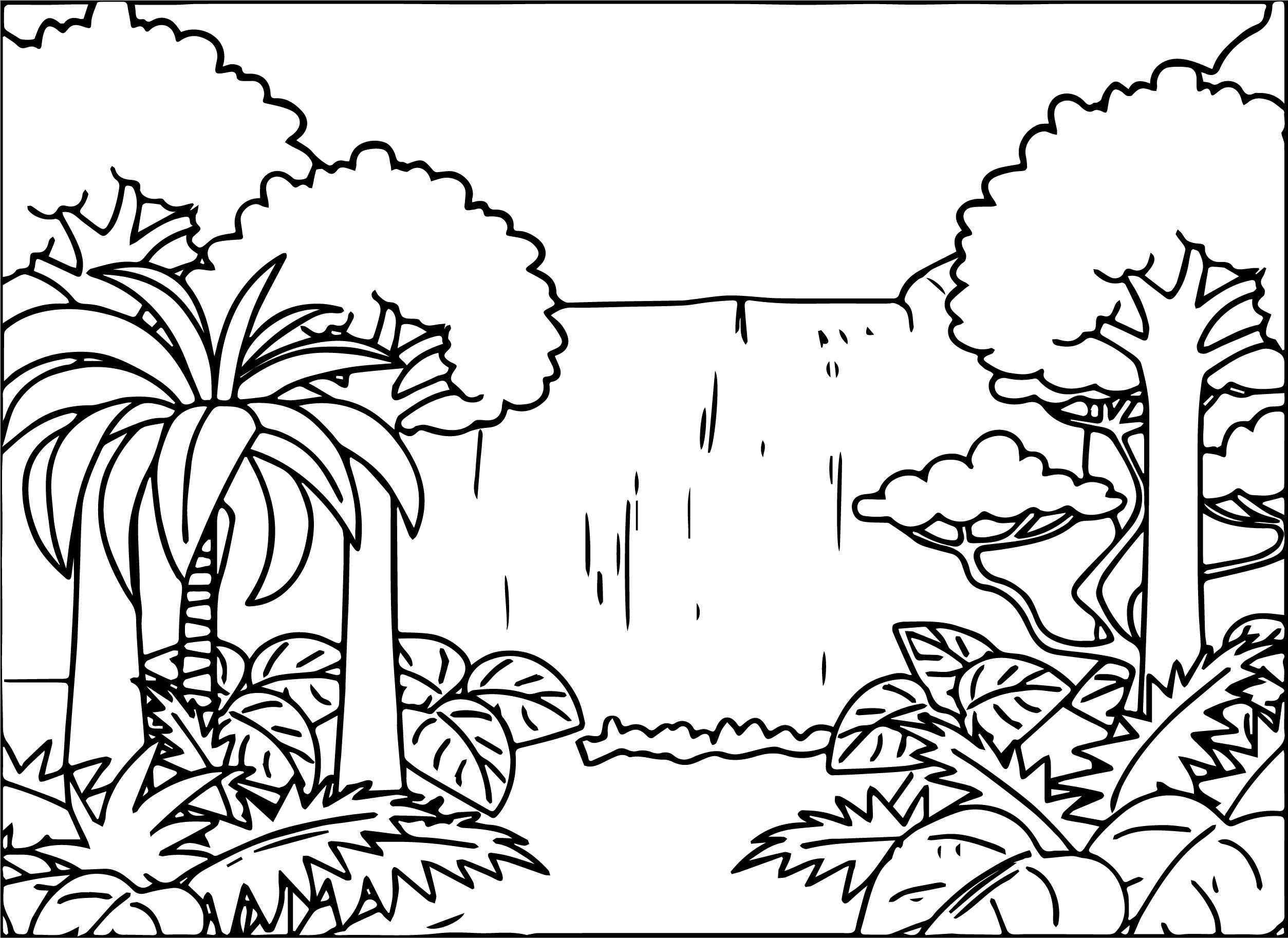 Free printable rainforest coloring pages pdf