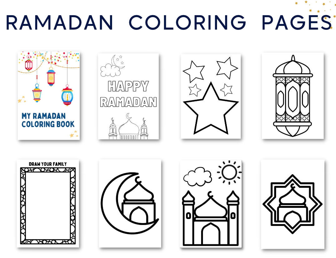 Ramadan coloring pages download now