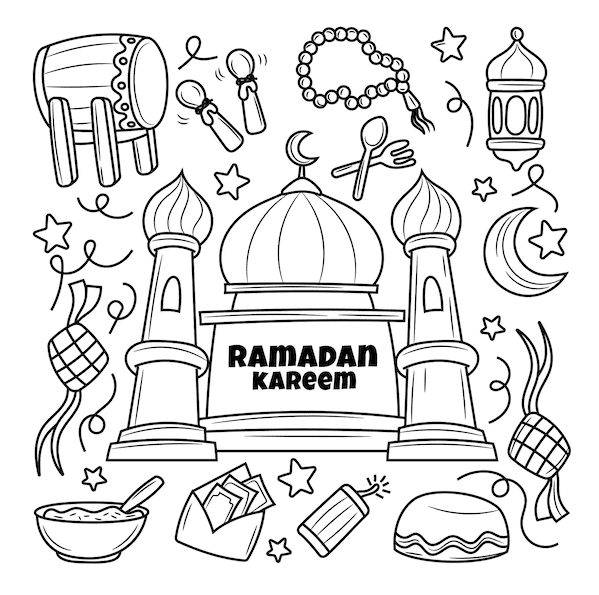 Ramadan coloring pages printable for free download