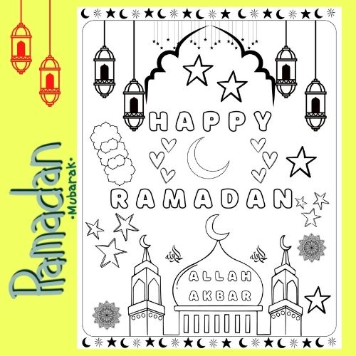 Ramadan coloring pages children ramadan gifts islamic kids crafts made by teachers