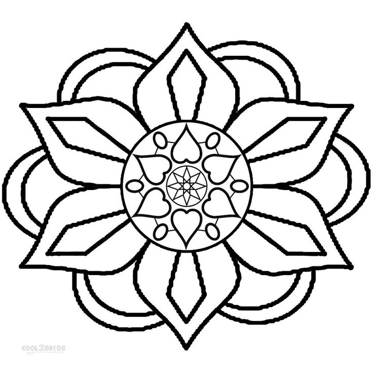 Printable rangoli coloring pages for kids coolbkids pattern coloring pages rangoli patterns coloring pages for kids