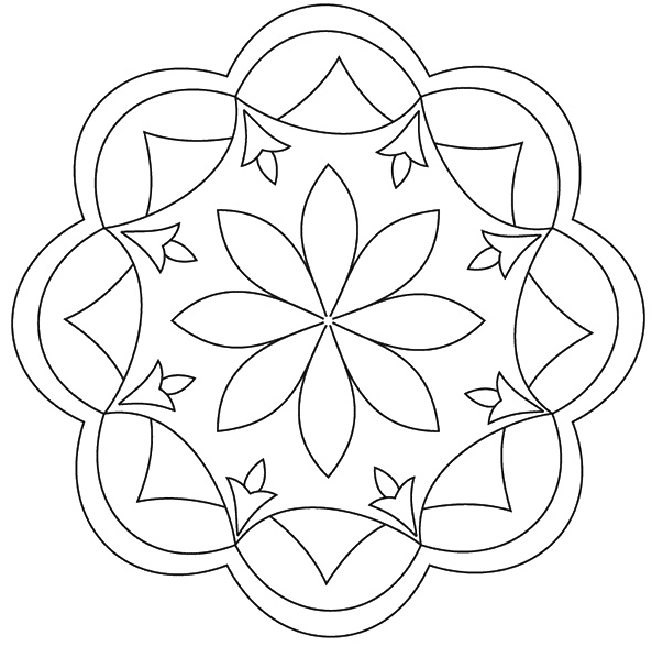 Rangoli coloring pages printable for free download