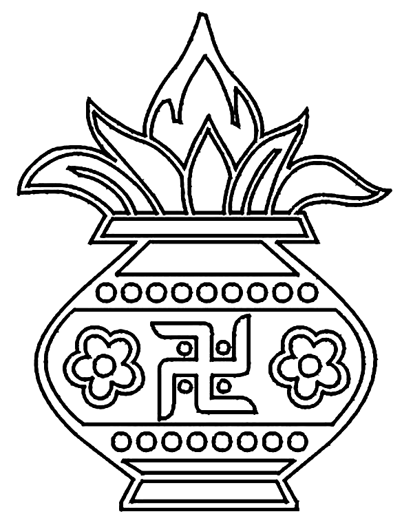 Rangoli coloring pages printable for free download