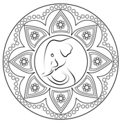 Rangoli coloring pages free coloring pages