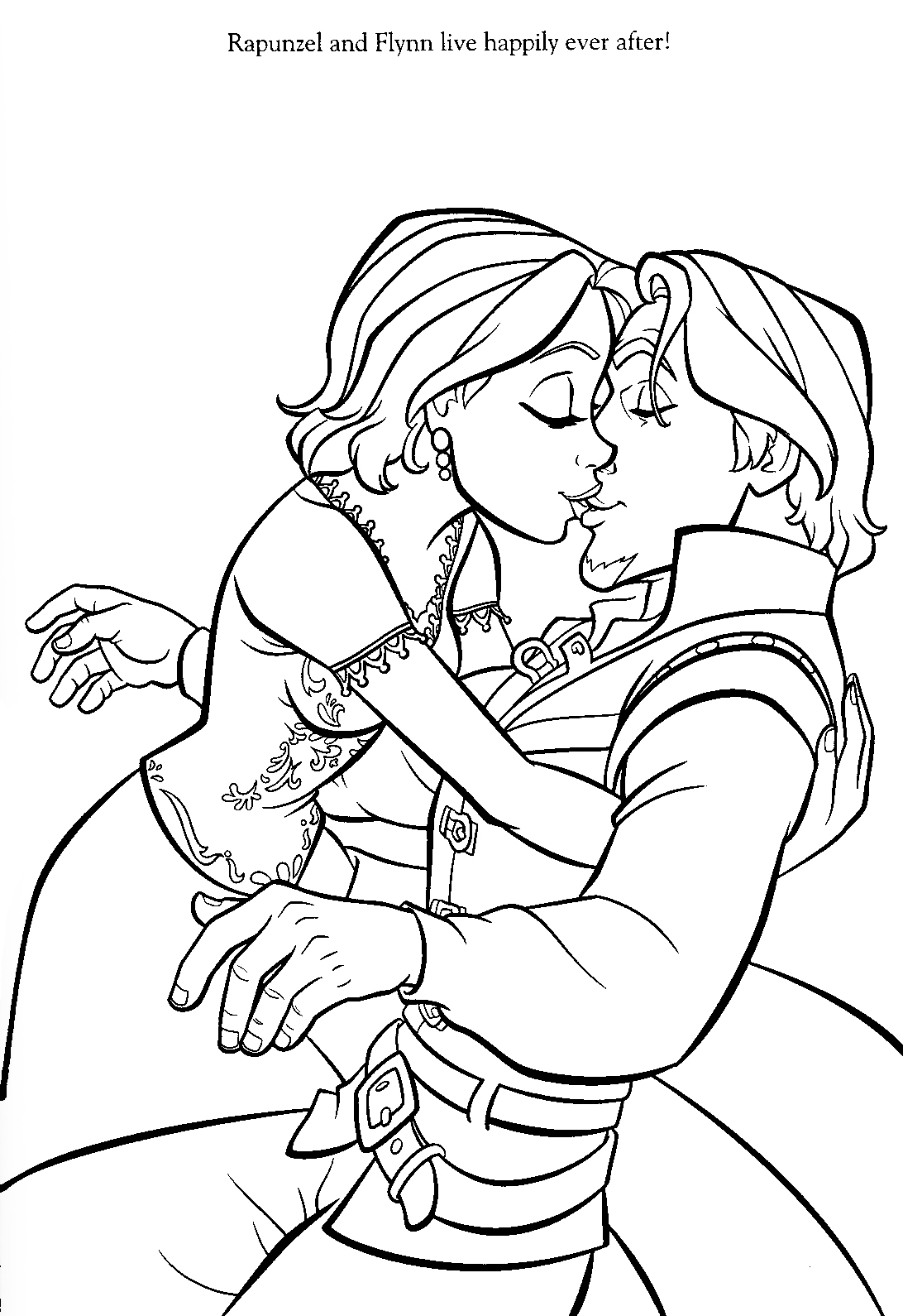 Rapunzel coloring pages