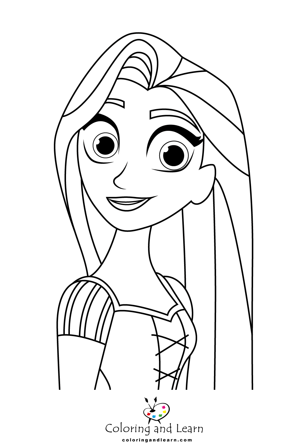 Rapunzel coloring pages