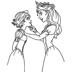 Beautiful rapunzel coloring pages for your little girl