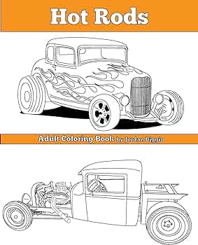 Hot rods adult coloring book biggio jordan books