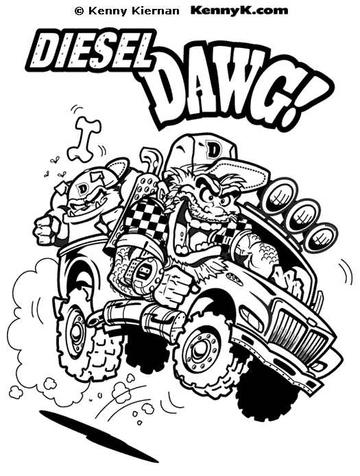 Trucks coloring pages