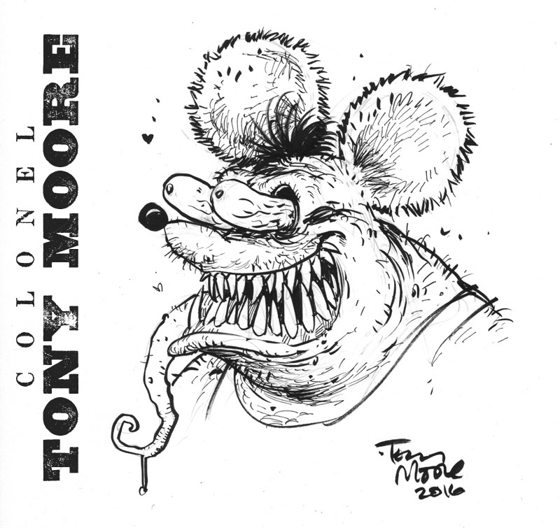 Sketch of the day rat fink â colonel tony moore