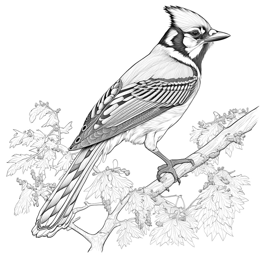 Bird coloring pages