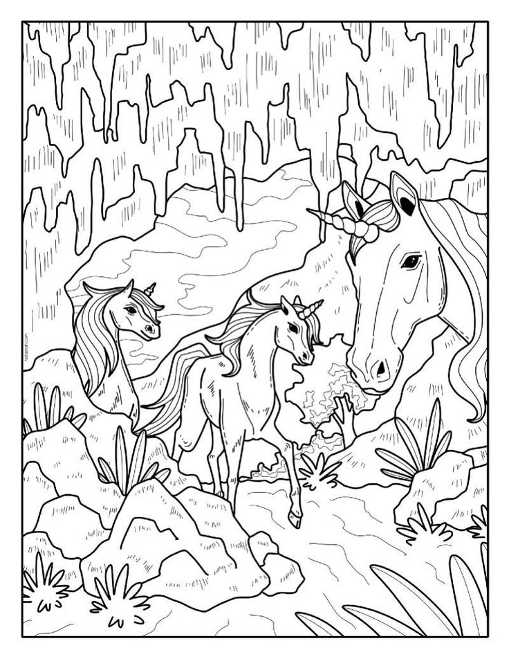 Free printable realistic unicorn coloring pages in unicorn coloring pages coloring pages adult coloring pages