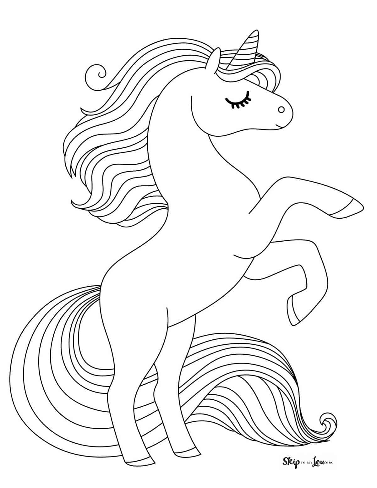 Magical unicorn coloring pages print for free skip to my lou