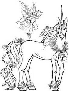 Realistic unicorn coloring pages