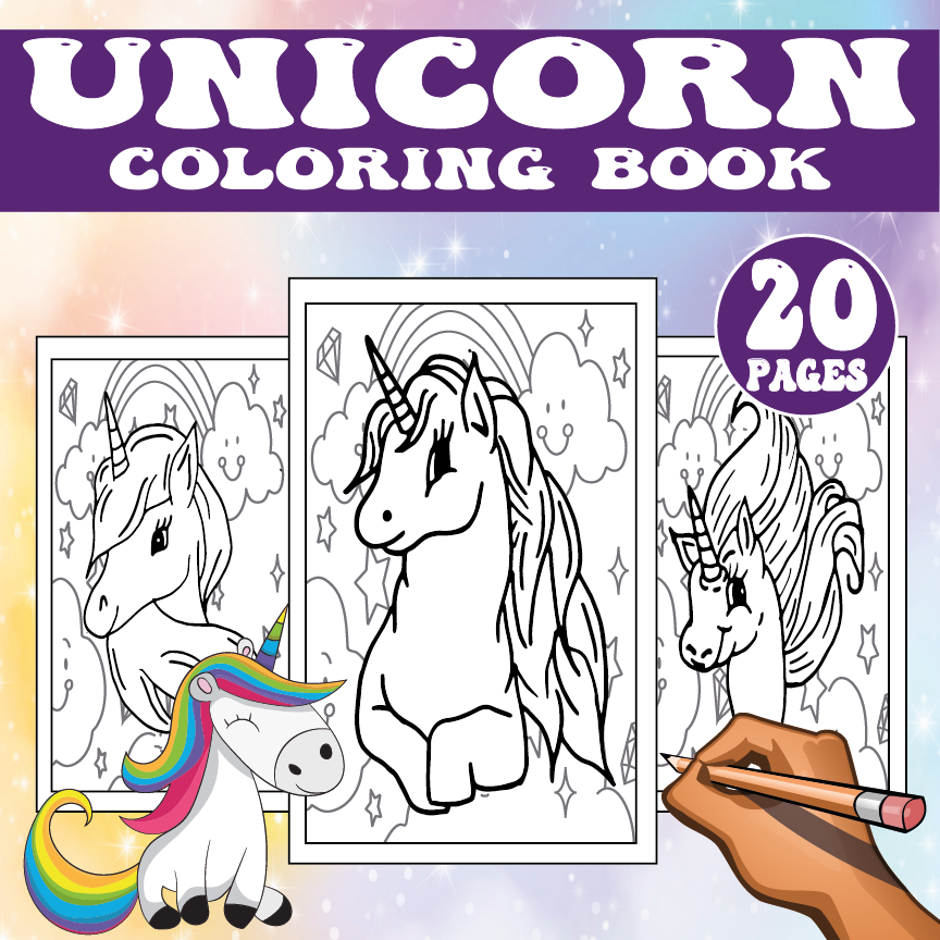 Unicorn coloring pages