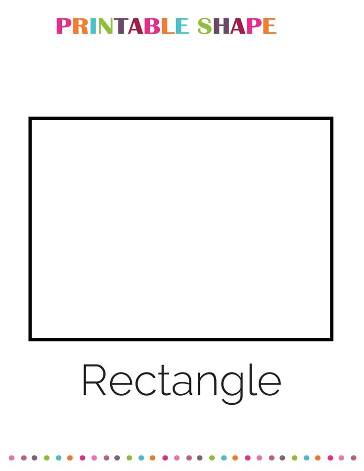 Free printable rectangle shape printable shapes shape coloring pages learning printables