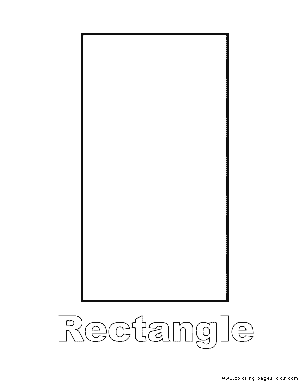 Shape rectangle coloring pages