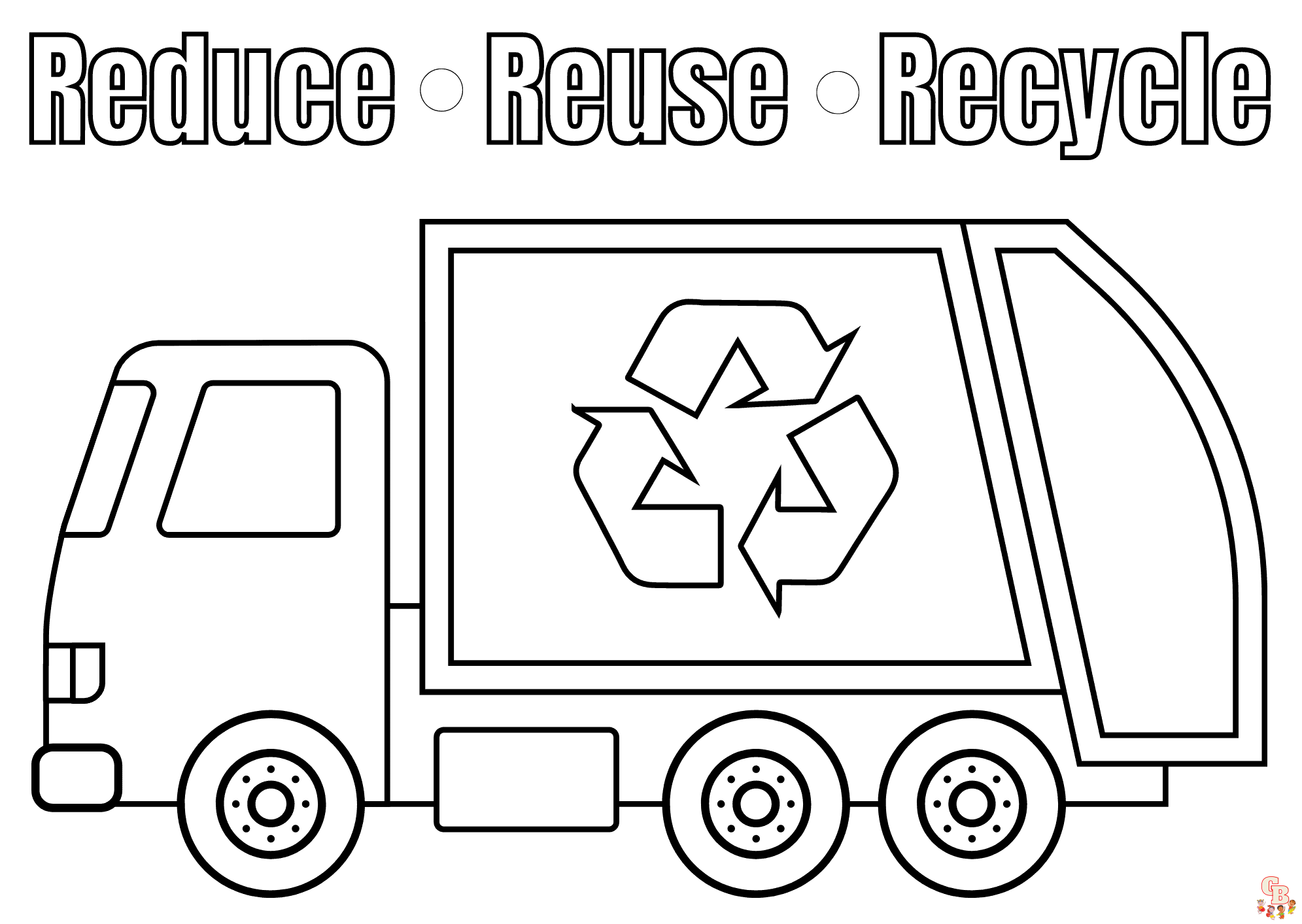 Printable recycling coloring pages free for kids and adults